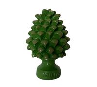 GMM Esculturas sicilianas, clásicas, modernas, decorativas, decorativas, ornamentales, adornos de diseño siciliano, objeto típico, bombonera H 7 cm (verde claro)