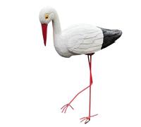 GMM Estatuas de jardín para decoración de jardín, estatuas de jardín, estatuas decorativas de jardín, varios modelos (grúa blanca)