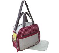 GMMH 2130 - Conjunto de bolsa para bebé (2 piezas, cambiador, bolsa para pañales, bolsa para bebé), color rojo