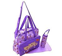 GMMH 3 piezas Baby Color Lila bolso cambiador Bolsa de bolsa para pañales Baby funda viaje Selección de Colores
