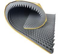 GMP Tech beauty of sound Espuma acústica con forma de onda, 5 cm, autoadhesiva, 200 x 100 cm, panel acústico absorbente para estudio, cine en casa, oficina, aislamiento acústico