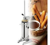GmpTzitzith Maquina Llenadora De Churros Manual, Maquina Llenadora De Churros Manual Comercial (2 litros), 5 Moldes, Apta para PanaderíAs Y Uso DoméStico. 3L