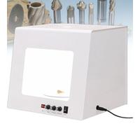 GmpTzitzith Profesional Caja de Luz para Fotografía de Joyería con Plataforma Giratoria 360° y Velocidad de Rotación Ajustable, Ideal para Objetos Pequeños y Estudios Fotográficos