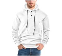 GMQWRK Sudadera con capucha para hombre, color degradado, teñido anudado, ajuste holgado, cuello redondo, para salir, ropa para llevar con pantalones, trajes negros de fin de semana, blanco, 3XL