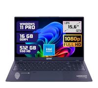 GMR - Portátil Full HD de 15,6 Pulgadas - Intel N95-16 GB de RAM DDR4 - SSD de 512 GB - Windows 11 Pro para el hogar, la Oficina y el Estudio - Teclado QWERTY