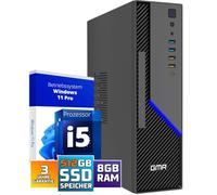 GMR Ultra Slim i7 Office PC, Computadora de Oficina de Negocios, garantía de 3 años, 32 GB RAM, 1000 GB SSD, DVD±RW, USB 3, Windows 11 Prof, WiFi Bluetooth