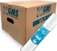 GMS - 20 Cajas Cartón Mudanza 43x30x25cm Talla M de 32L + Burbuja Para Mudanzas y Almacenaje con Asas y Con Burbuja. Cartón Alta Resistencia (20Cajas 43x30x25cm + Burbuja)