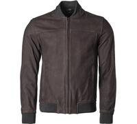 GMS Castillo Chaqueta de cuero para moto, marrón, Talla 6XL