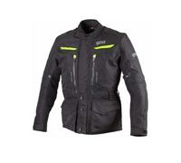 GMS Gear Chaqueta textil para motocicleta, negro-amarillo, tamaño L para Hombres