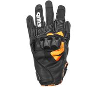 GMS Curve Guantes de motocicleta, negro-naranja, tamaño 2XL para Hombres