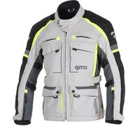 GMS-Moto Everest 3in1, chaqueta textil impermeable S male Gris Claro/Negro/Amarillo Neón
