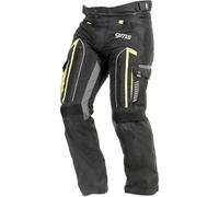 GMS Everest Pantalones textiles de motocicleta, negro-amarillo, tamaño 2XL para Hombres