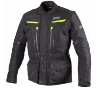 GMS Gear Chaqueta textil para motocicleta, negro/neón, Talla M