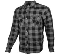 GMS Jaguar Camisa de moto, negro-gris, tamaño 6XL para Hombres