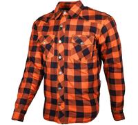 GMS Jaguar Camisa de moto, negro-naranja, tamaño 2XL para Hombres