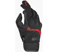 GMS Jet-City Guantes de moto, negro-rojo, tamaño S