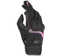 GMS Jet-City Guantes de moto, negro-rosa, tamaño L