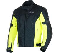 GMS Lagos Chaqueta textil de moto impermeable, negro-amarillo, tamaño XL para Hombres