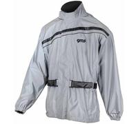 GMS Lux Chaqueta de lluvia para motocicleta, gris, tamaño S para Hombres