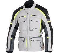 GMS-Moto Everest 3in1, chaqueta textil impermeable L male Gris Claro/Negro/Amarillo Neón