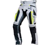 GMS-Moto Everest, pantalones textiles impermeables 4XL male Gris Claro/Negro/Amarillo Neón