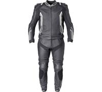 GMS-Moto GR-1, traje de cuero 2pcs. 52 male Negro/Gris/Blanco