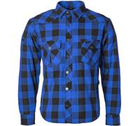 GMS Jaguar Camisa de moto, negro-azul, tamaño XL para Hombres