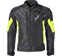 GMS Kasai chaqueta textil impermeable para motocicletas, negro-amarillo, tamaño M para Hombres