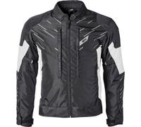 GMS Kasai chaqueta textil impermeable para motocicletas, negro-blanco, tamaño 2XL para Hombres