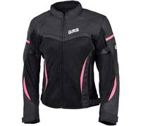 GMS Tara Mesh Chaqueta textil de la motocicleta de las señoras, negro-rosa, tamaño XS para Mujer