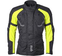 GMS-Moto Taylor, chaqueta textil impermeable 11XL male Negro/Amarillo Neón