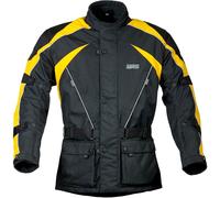 GMS-Moto Twister, chaqueta textil impermeable M male Negro/Amarillo Neón