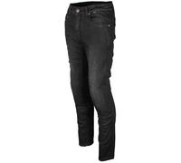 GMS Rattle Slim Vaqueros de moto, negro-gris, tamaño 34 para Hombres
