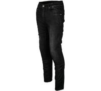 GMS Rattle Slim Vaqueros de moto, negro, Talla 30