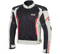 Chaqueta de Moto GMS Samu Mesh Beige-Negro-Rojo S