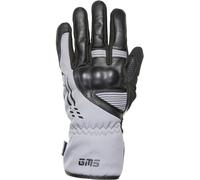 GMS Stockholm WP Guantes de moto impermeables, negro/gris, Talla XL
