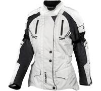 GMS Taylor Chaqueta textil de motocicleta para damas, negro/beige, Talla XS