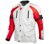 GMS Taylor Chaqueta textil de motocicleta, rojo-beige, tamaño 4XL para Hombres
