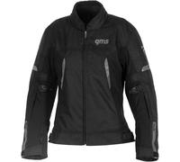 GMS Vega impermeable Chaqueta textil de motocicleta para mujer, negro, tamaño XL