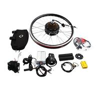 GMSLuu Kit de conversión de bicicleta eléctrica de 20 pulgadas, motor delantero/trasero, 36/48 V, 250/1000 W (36 V, 250 W, rueda trasera)