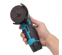 GMtes Professional Mini Amoladora Angular a Batería, Motor Sin Escobillas, Herramienta de Pulido Eléctrica Cortador Multifuncional, 2Pcs 12V 1500mAh Batería, 2pc Ø76mm/Ø3inch Discos