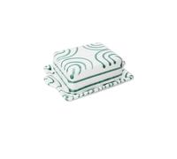 GMUNDNER KERAMIK Mantequillera Verde Flameado 125g verde