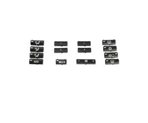 GMVGKLCPCF 14 Uds. Cubiertas de botón interruptor tapa aire acondicionado Control clima calentador CA for BMW 5 Series E39 X5 E53 1996-2002 64116915812