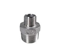 GMVGKLCPCF Adaptador de conexión tubería acero inoxidable 304, reductor, conector boquilla hexagonal, rosca macho NPT 1/8", 1/4", 3/8", 1/2", 3/4", 1", 1-1/4", 1-1/2"(3l4 to 3l8)