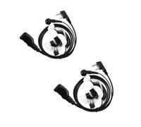GMVGKLCPCF Auricular de 2 Pines for walkie Talkie, micrófono PTT, Tubo acústico Oculto, Apto for Kenwood, for BaoFeng UV 5R, for Quansheng K5 K6 EAK007(Package B)