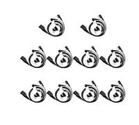 GMVGKLCPCF Auricular de 2 Pines for walkie Talkie, micrófono PTT, Tubo acústico Oculto, Apto for Kenwood, for BaoFeng UV 5R, for Quansheng K5 K6 EAK007(Package D)