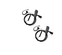 GMVGKLCPCF Auricular de walkie Talkie for Gancho for la Oreja 2 Pines, micrófono PTT, Altavoz HD, Apto for Kenwood, for Baofeng UV 5R, for Quansheng K5 EEK023(Package B)