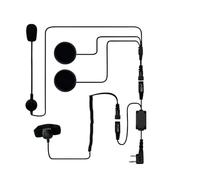 GMVGKLCPCF Auriculares for Casco de Motocicleta 2 Pines PTT Apto for walkie Talkie for Baofeng UV5R UV82 for Kenwood for Radio bidireccional Puxing