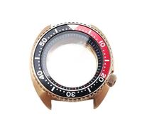 GMVGKLCPCF Caja de oro rosa 45 mm Resistente al agua hasta 200 m Cierre rosca Cristal zafiro Apto for Japón NH35 NH36 for Big Abalone SK007(A-14,Ore glass)