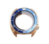 GMVGKLCPCF Caja de oro rosa 45 mm Resistente al agua hasta 200 m Cierre rosca Cristal zafiro Apto for Japón NH35 NH36 for Big Abalone SK007(A-19,Ore glass)